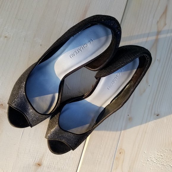 Le Chateau Black Sparkle Heels - Picture 5 of 5